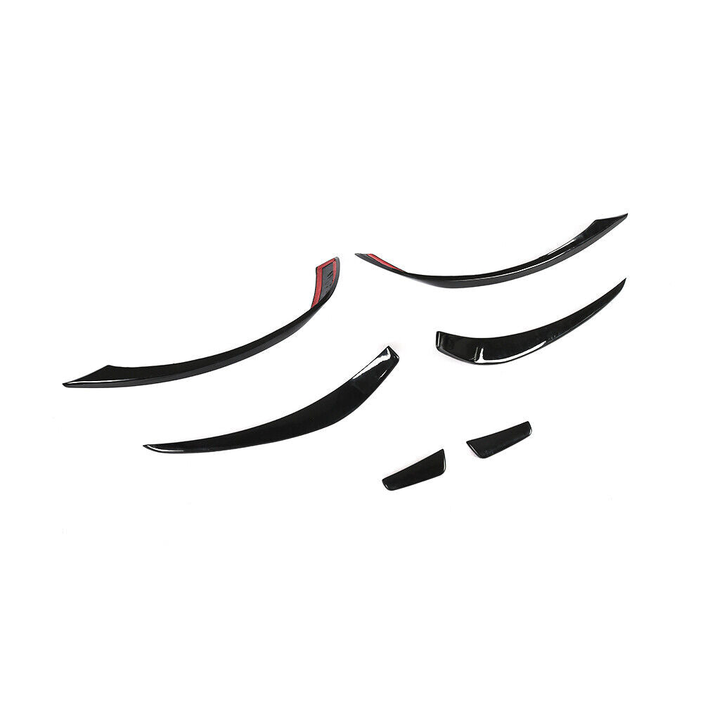 MERC W176 A-CLASS AERO STYLE GLOSS BLACK BUMPER CANARDS