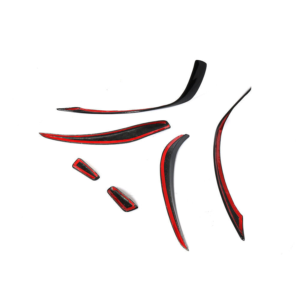 MERC W176 A-CLASS AERO STYLE GLOSS BLACK BUMPER CANARDS