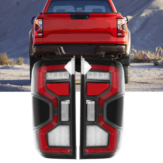 FORD RANGER NEXT GEN SMOKED BLACK RAPTOR STYLE LED TAILIGHTS