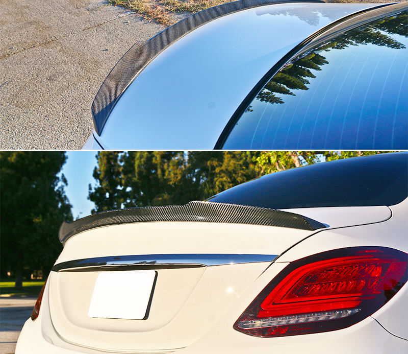 MERC W205 C-CLASS SEDAN FD-STYLE CARBON FIBER BOOT SPOILER