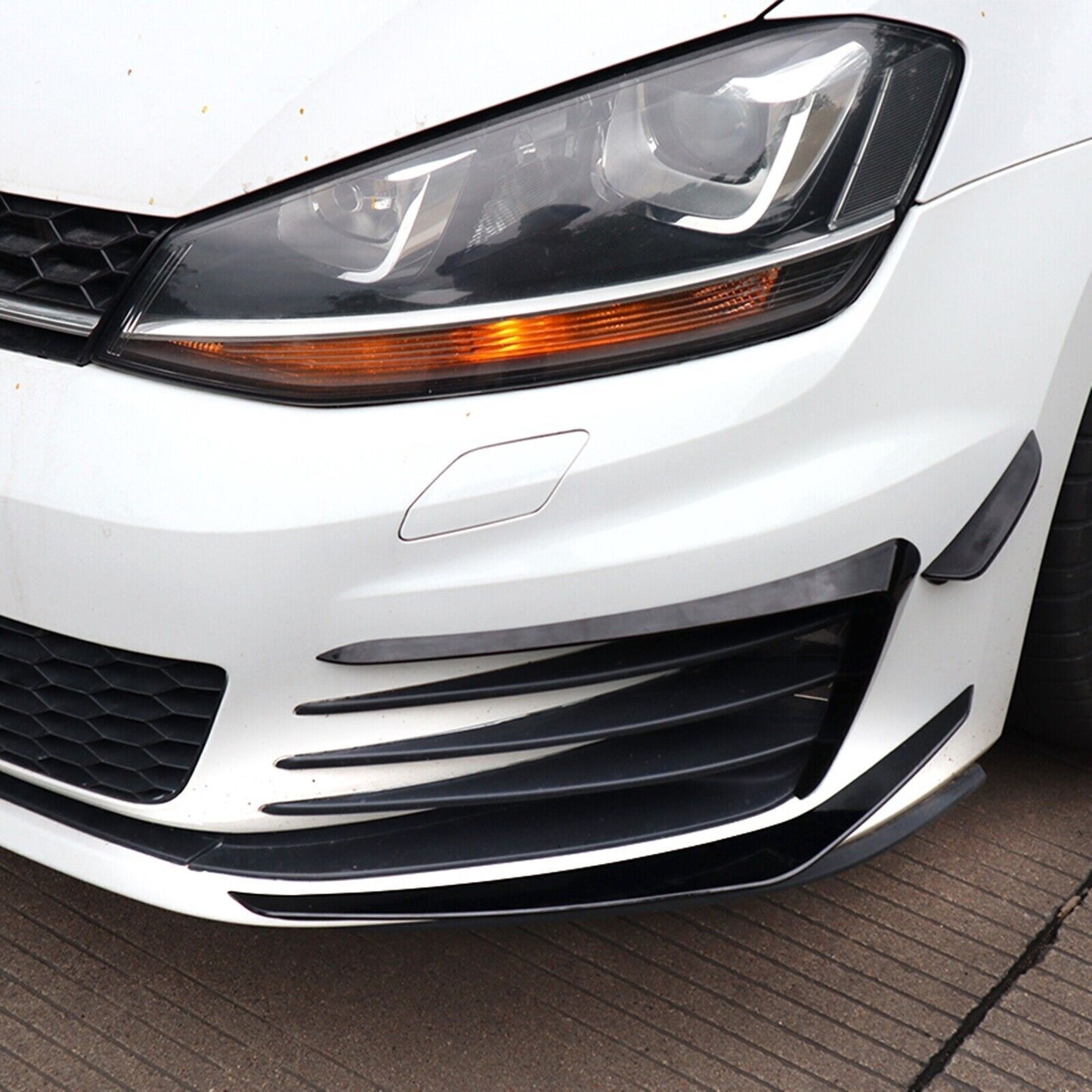 GOLF 7 GTI FRONT BUMPER SIDE AIR VENT TRIM COVER - 6PCS