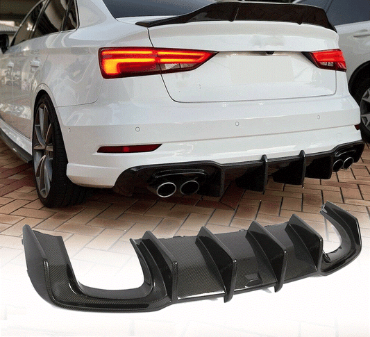 AUDI S3 8V.2 SEDAN AERO STYLE CARBON FIBRE DIFFUSER