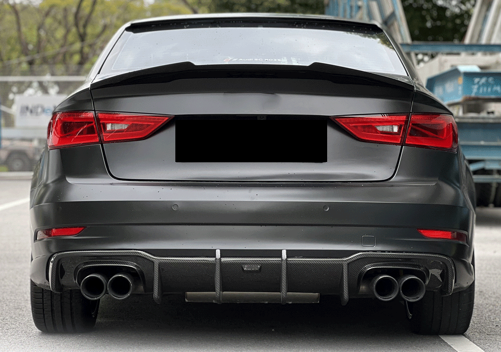 AUDI S3 8V.2 SEDAN AERO STYLE CARBON FIBRE DIFFUSER