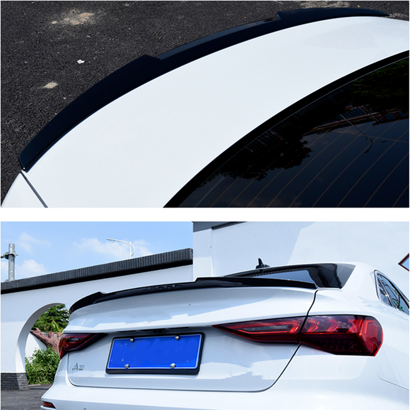 AUDI A3 8Y SEDAN V-STYLE GLOSS BLACK BOOT SPOILER
