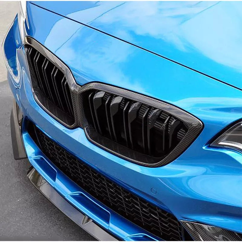 F87 M2 COMPETITION DRY CARBON FIBER FRONT GRILLES TRIMS