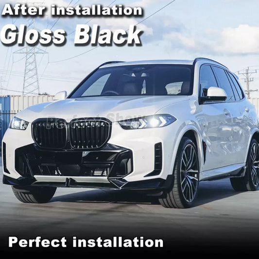 BMW X5 G05 LCI 2023 PLUS GLOSS BLACK FRONT LIP