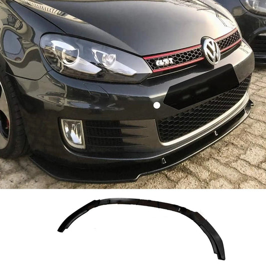 GOLF 6 GTI FRONT LIP GLOSS BLACK