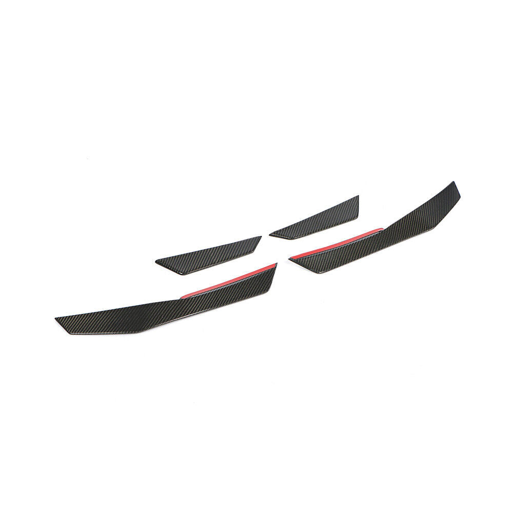 AUDI R8 (4S) DRY CARBON FIBRE AUDI SPORT STYLE BUMPER CANARDS