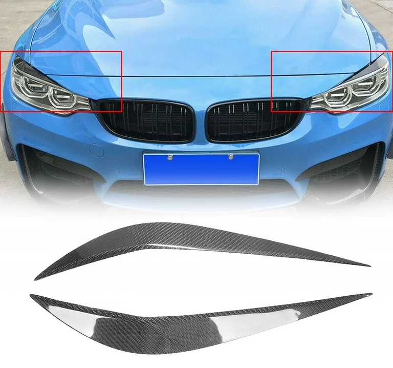 F80 M3 / F82 M4 CARBON FIBER HEADLIGHT EYELIDS