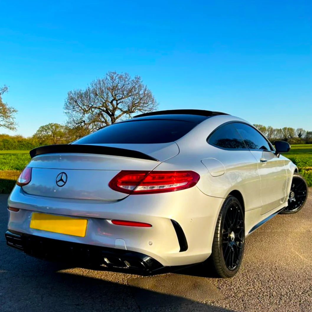 MERC W205 C-CLASS COUPE EDITION 1 STYLE CARBON FIBRE BOOT SPOILER