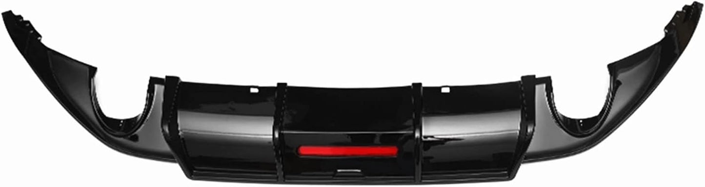 POLO 8 AW TSI KARBEL STYLE GLOSS BLACK REAR DIFFUSER WITH REFLECTOR ...