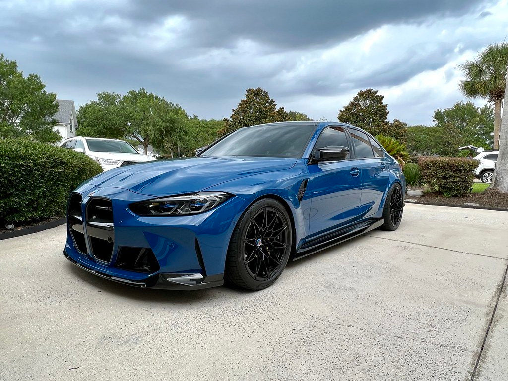 G80 M3 AERO DRY CARBON FIBRE SIDE SKIRT EXTENSIONS