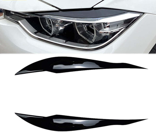 F30 3 SERIES GLOSS BLACK HEADLIGHT EYELIDS