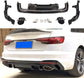 AUDI A4 B9 RS4 STYLE DIFFUSER WITH TIPS