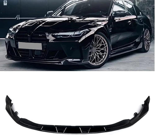 G80 M3 / G82 M4 GLOSS BLACK M PERFORMANCE STYLE FRONT LIP