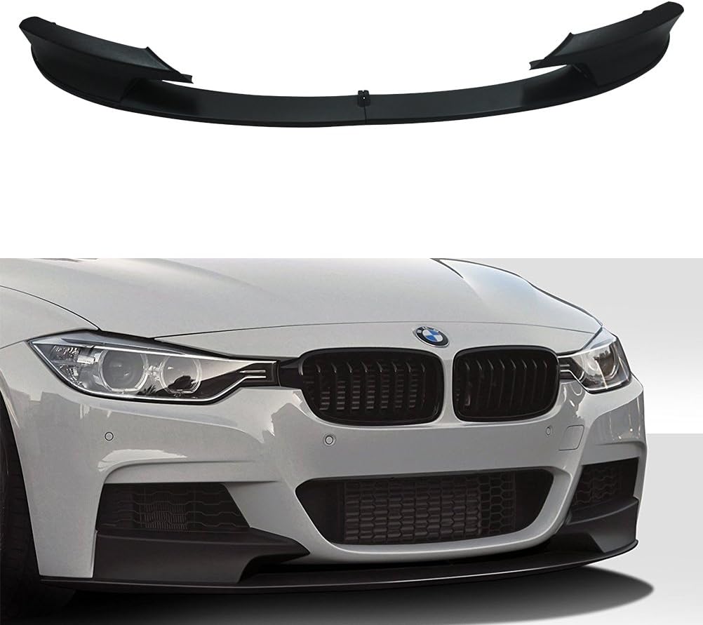 F30 3-SERIES M PERFORMANCE STYLE MATTE BLACK FRONT LIP