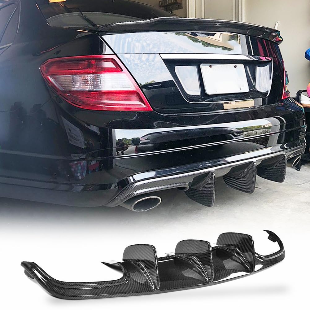 MERC W204 C63 PRE-FACELIFT V-STYLE CARBON FIBRE DIFFUSER – Karbon Auto