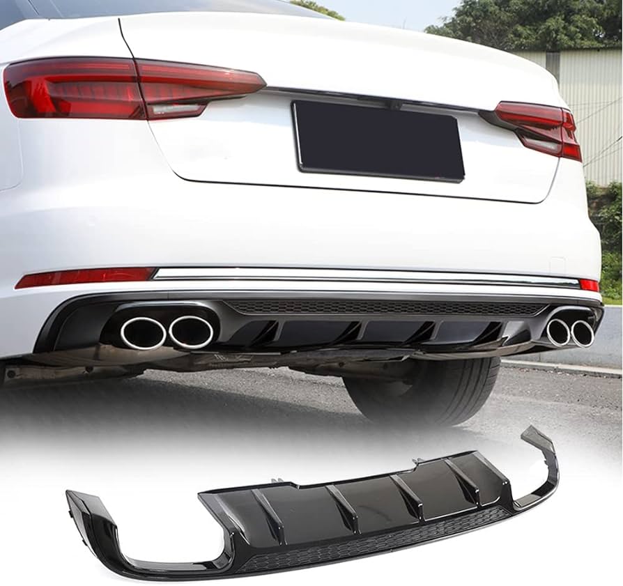 07 A4 Rear Window Diffuser AUDI A4 B9 DIFFUSER W/TAILPIPE – Karbon Auto