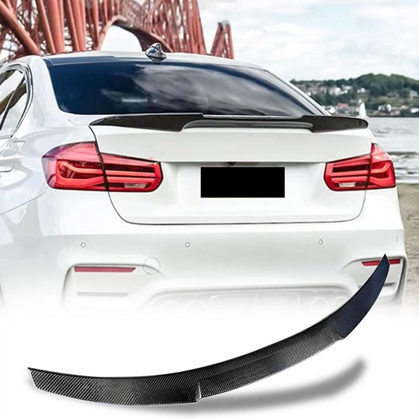 F80 M3 / F30 3-SERIES M4 STYLE CARBON FIBRE BOOT SPOILER