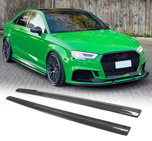 AUDI 8V / 8V.2 CARBON FIBRE SIDE SKIRT EXTENSIONS