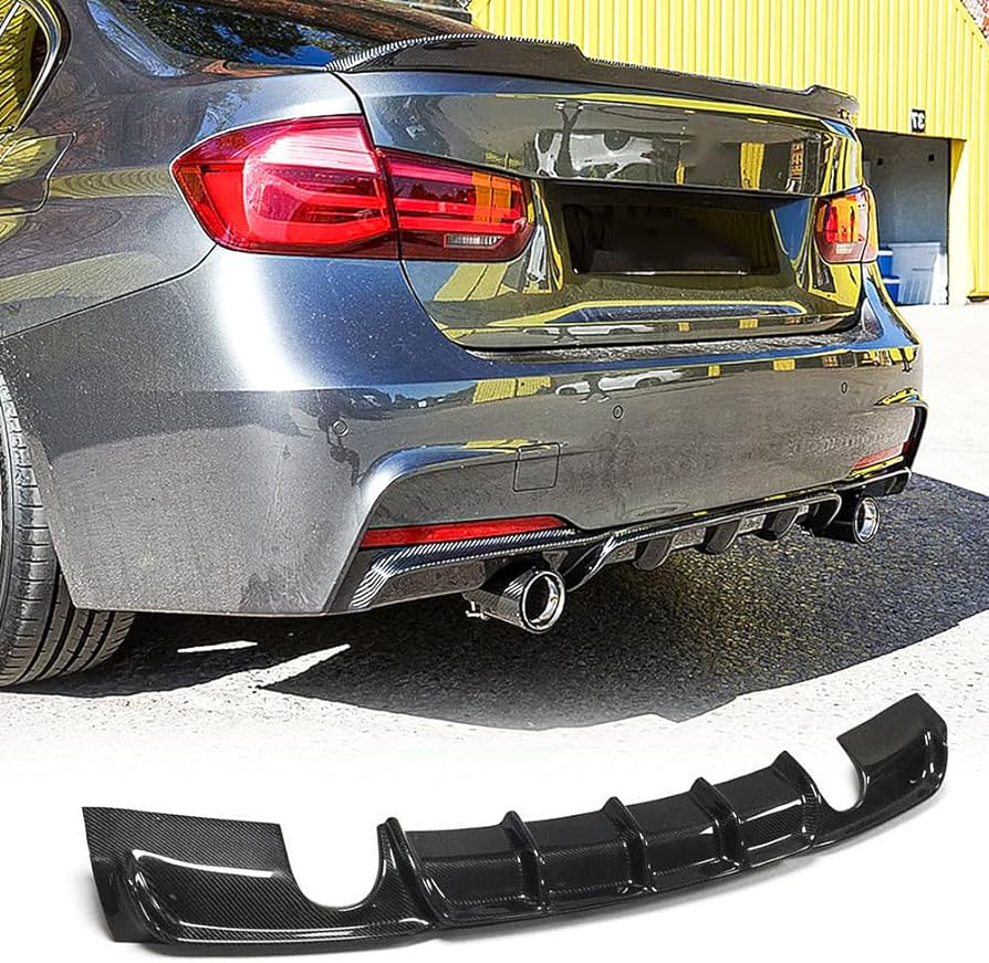 F30 3-SERIES CARBON FIBRE M-TECH STYLE DIFFUSER (DUAL OUTLET)