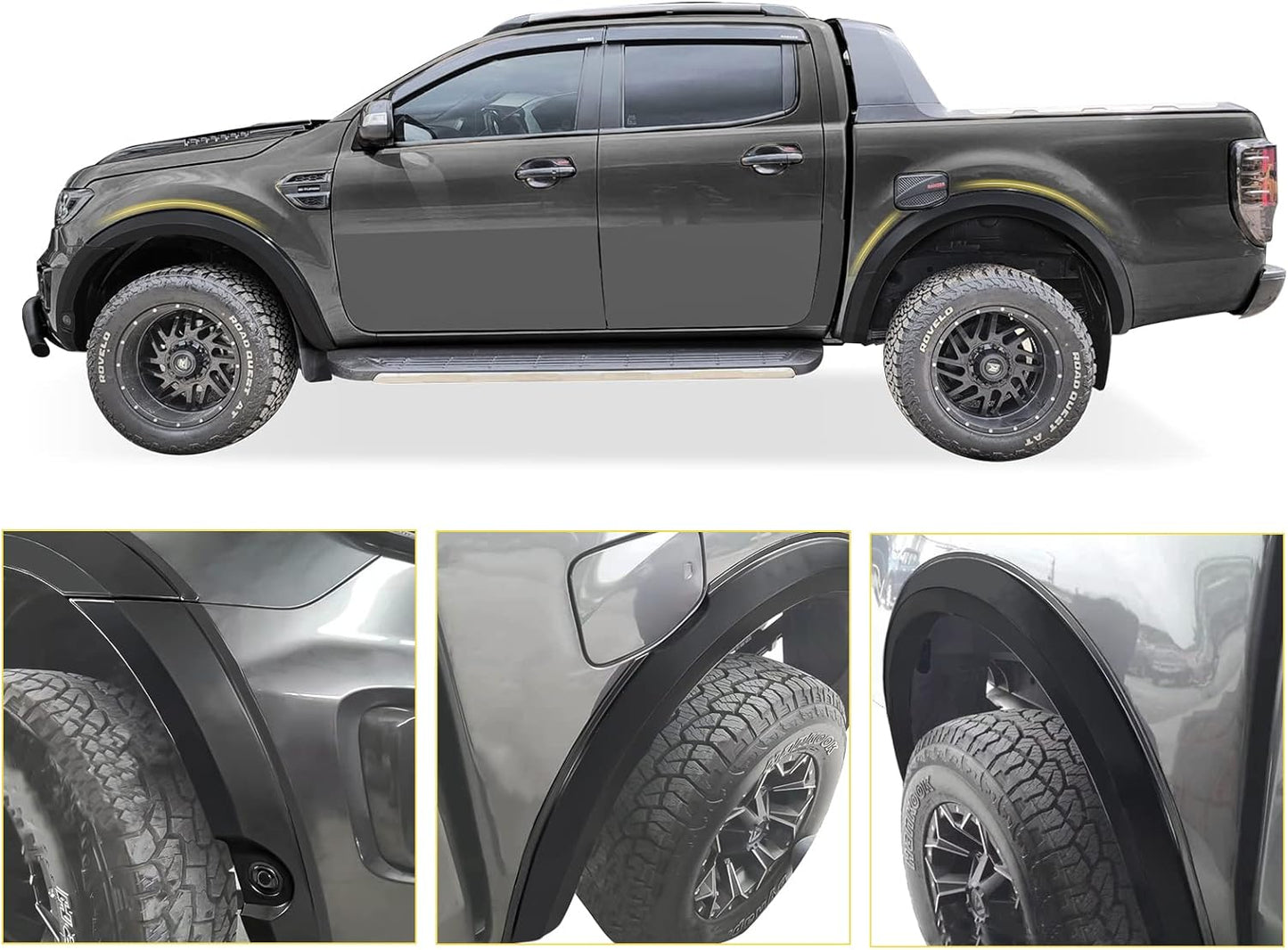 FORD RANGER T6/T7/T8 SMOOTH PLASTIC WHEEL ARCH KIT