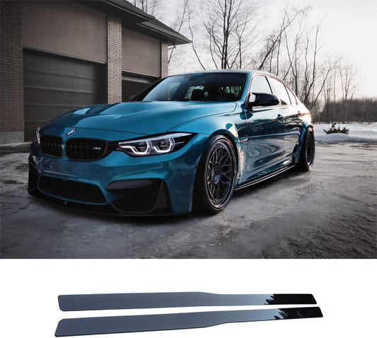 F80 M3 PSM STYLE GLOSS BLACK SIDE SKIRT EXTENSIONS