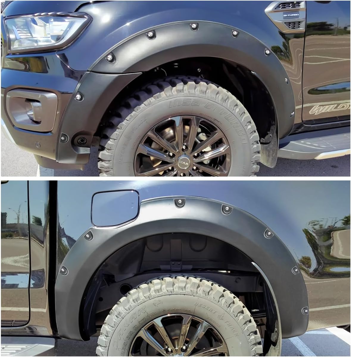 FORD RANGER T8 SMOOTH STUDDED PLASTIC WHEEL ARCH