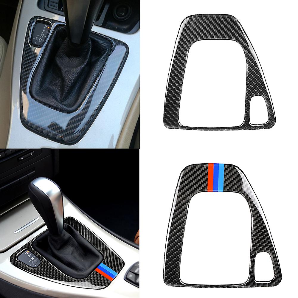 E90 3-SERIES CARBON FIBRE GEAR SHIFT PANEL TRIM COVER