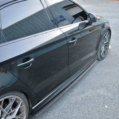 AUDI 8V / 8V.2 CARBON FIBRE SIDE SKIRT EXTENSIONS