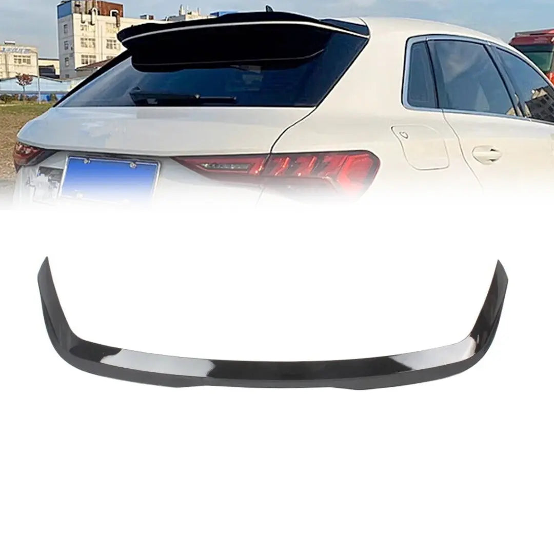 AUDI A3 8Y GLOSS BLACK MAXTON STYLE ROOF SPOILER EXTENSION