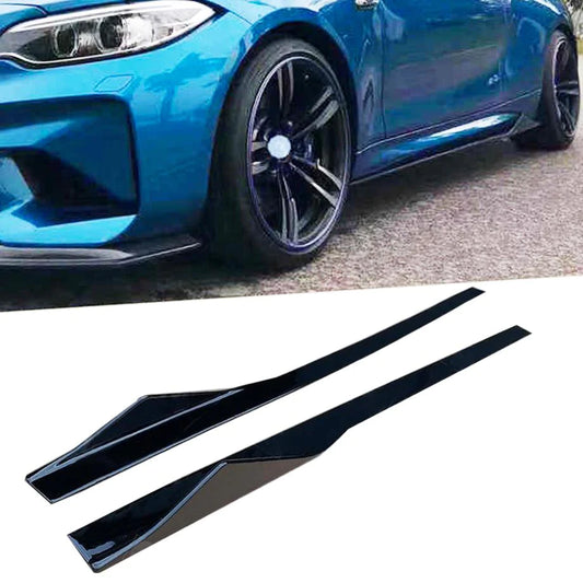 F87 / F22 MTC STYLE GLOSS BLACK SIDE SKIRTS