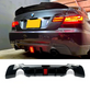 E92 3-SERIES MTECH 335I F1-STYLE GLOSS BLACK DIFFUSER