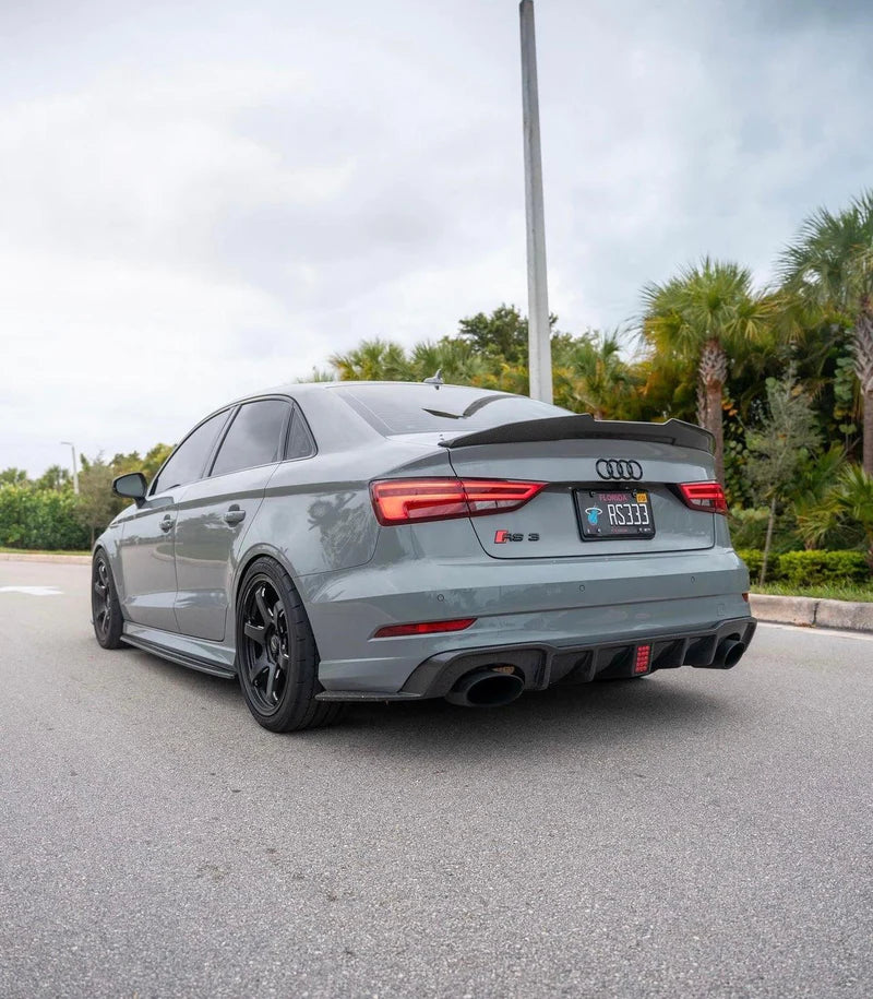 Rs3 8v Rear AUDI RS3 8V.2 SEDAN CARBON FIBRE F1 LED DIFFUSER – Karbon Auto