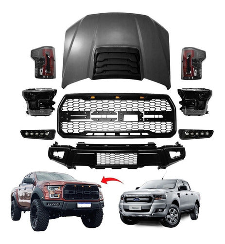Ford Ranger Raptor Body Conversion FORD RANGER RAPTOR F150 STYLE UPGRADE CONVERSION BODY KIT – Karbon Auto