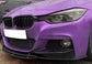 F30 3-SERIES 3D-STYLE GLOSS BLACK 4PCS FRONT LIP