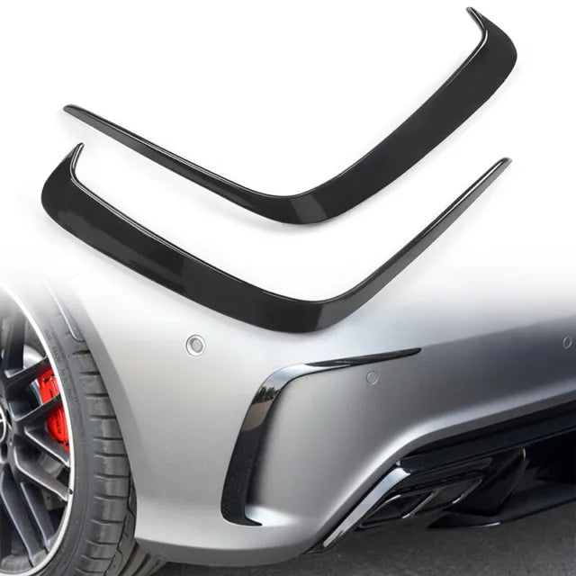 MERC A-CLASS W176 AERO STYLE REAR BUMPER CANARDS