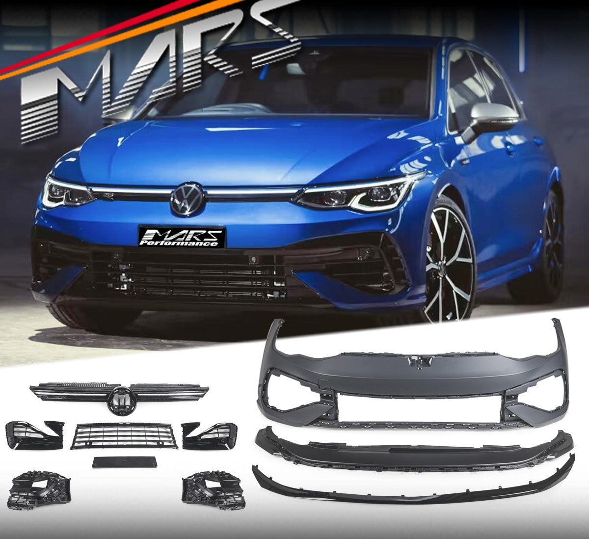 GOLF 8 R STYLE FRONT BUMPER