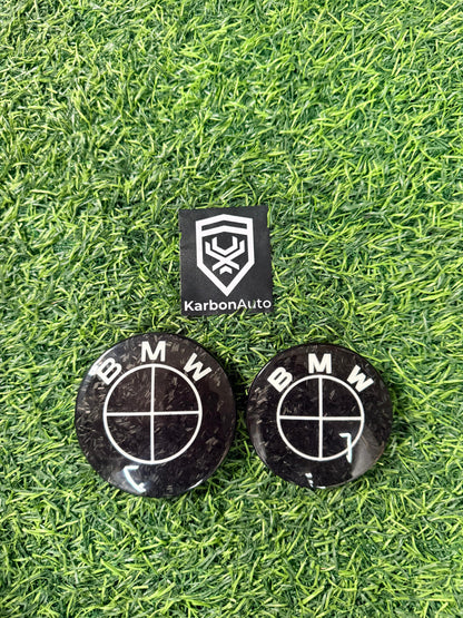 BM CARBON BADGE SET
