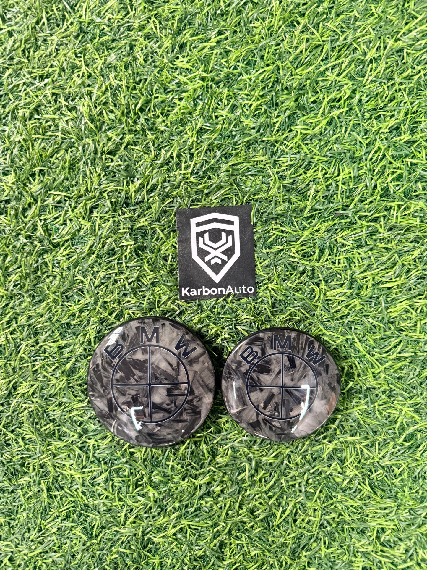 BM CARBON BADGE SET