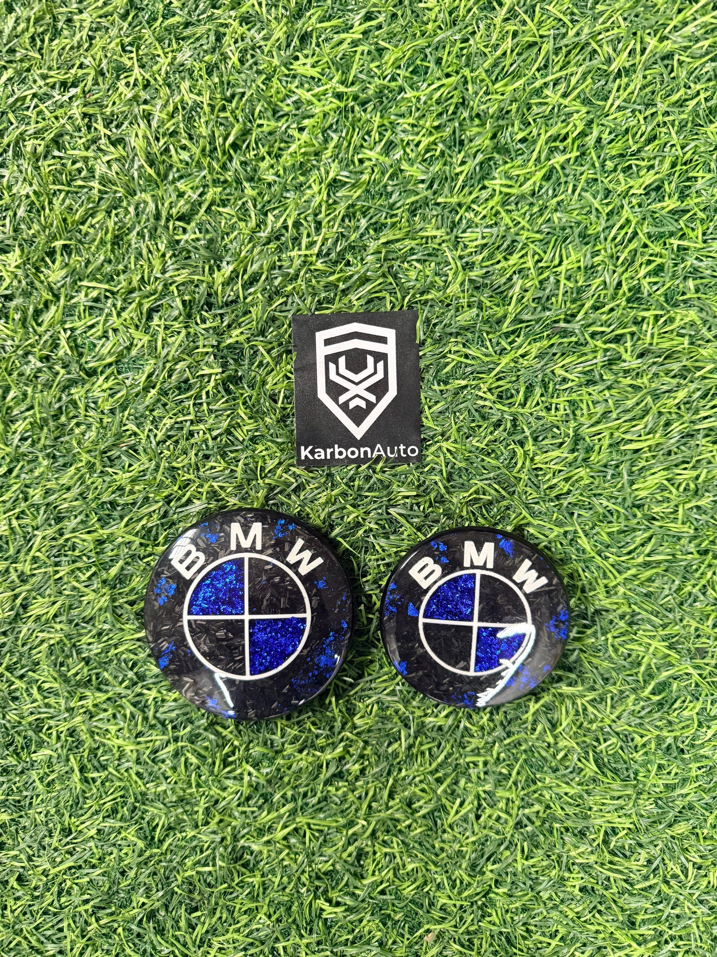 BM CARBON BADGE SET