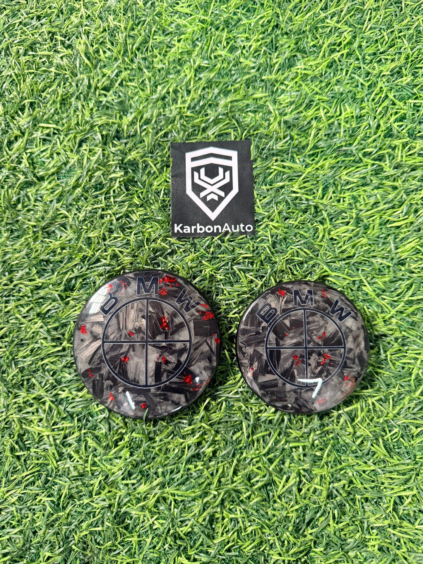 BM CARBON BADGE SET