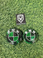 BM CARBON BADGE SET
