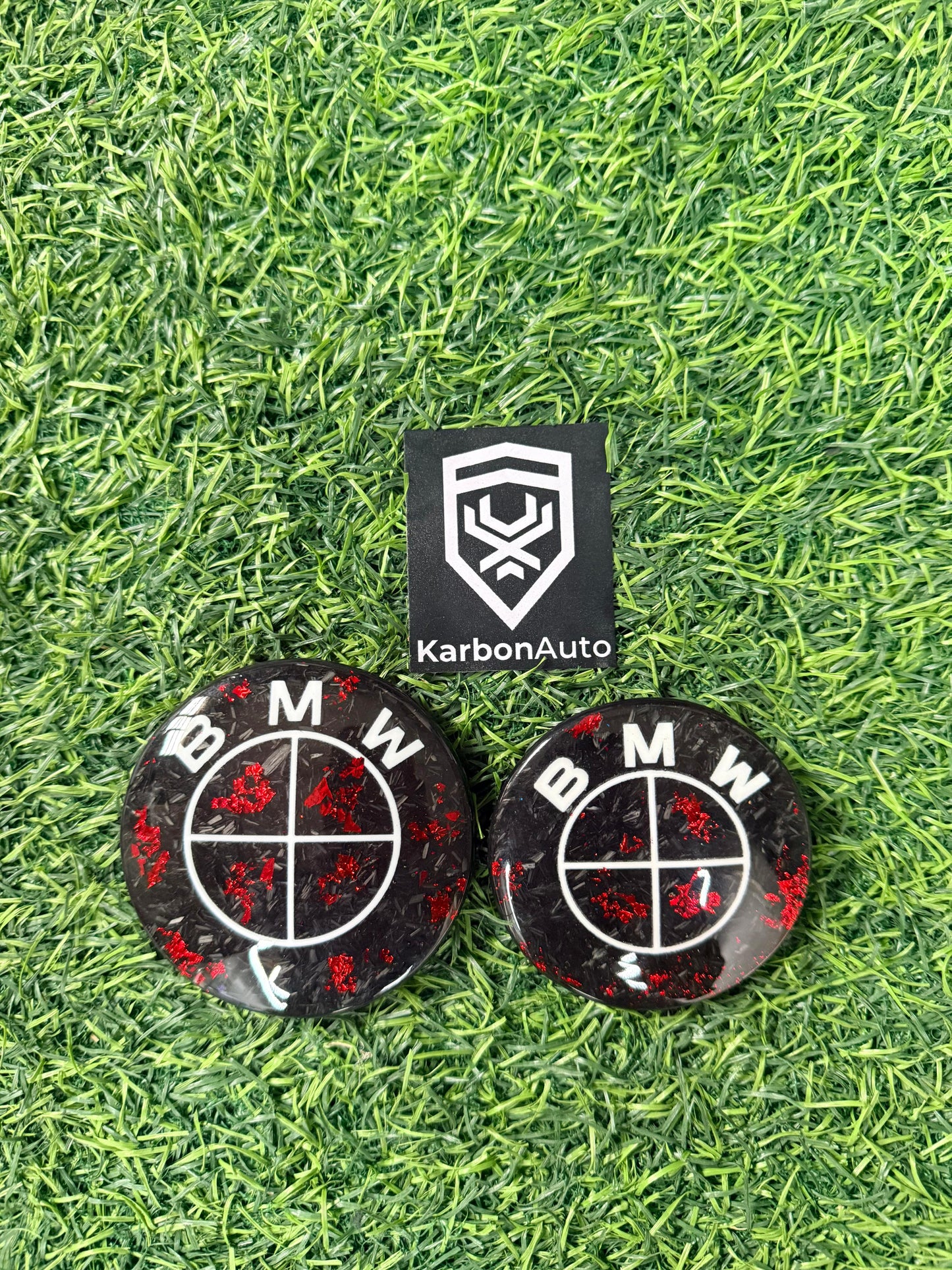 BM CARBON BADGE SET