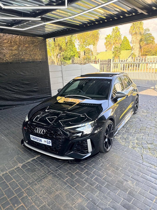 AUDI 8Y MX STYLE GLOSS BLACK FRONT LIP