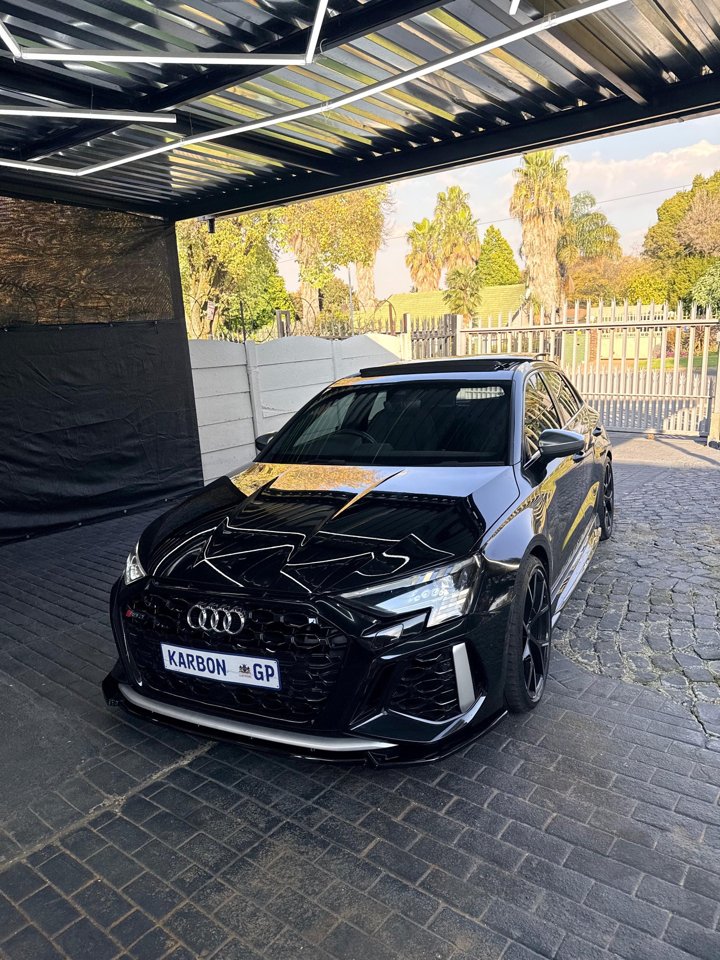 AUDI 8Y MX STYLE GLOSS BLACK FRONT LIP