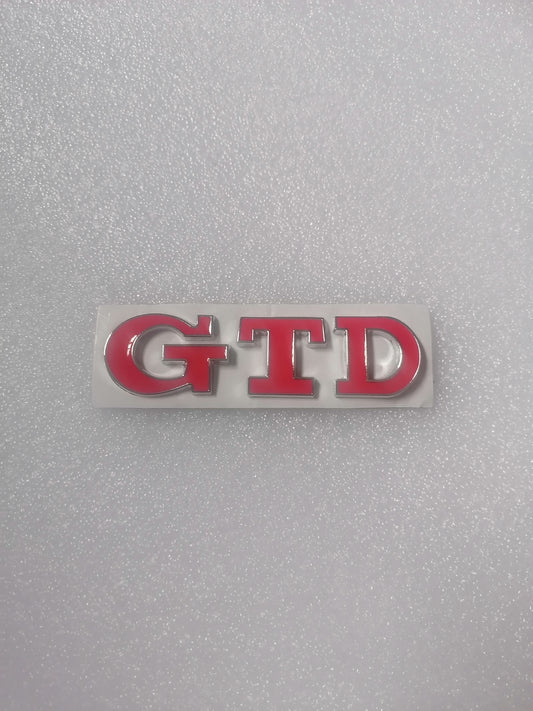 GOLF 7 GTD BADGE IN RED
