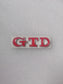 GOLF 7 GTD BADGE IN RED