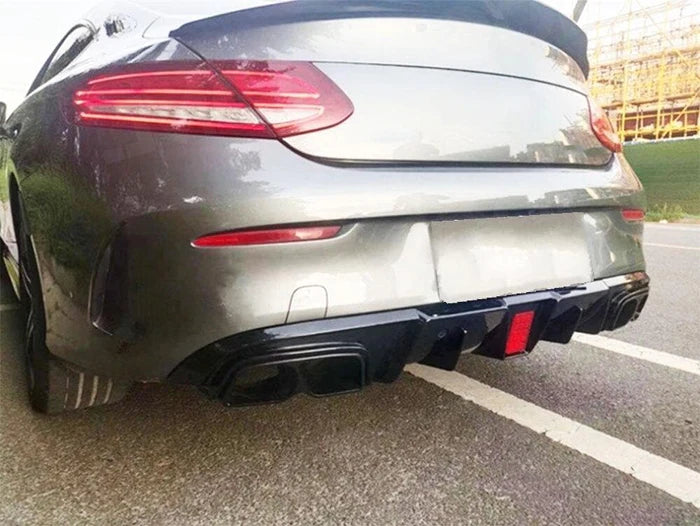 MERC W205 C-CLASS COUPE F1 LED BRABUS STYLE DIFFUSER – Karbon Auto