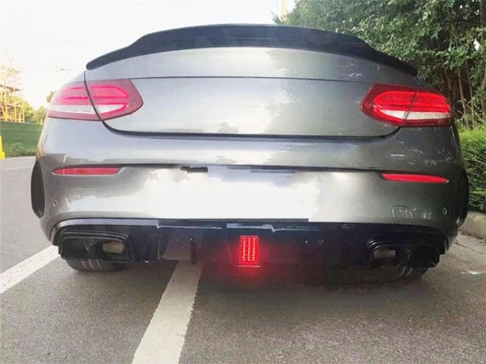 MERC W205 C-CLASS COUPE F1 LED BRABUS STYLE DIFFUSER